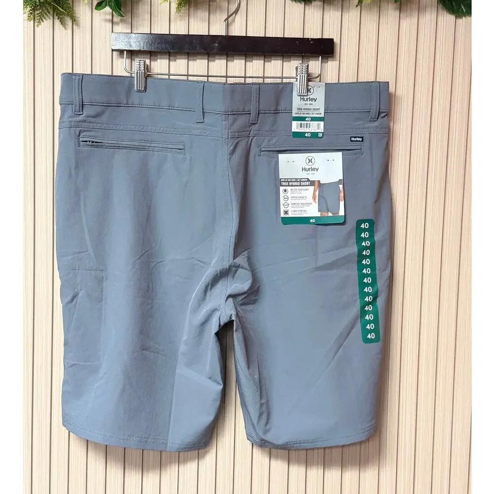 Hurley Trek Hybrid Shorts Gray Size 40 Water-Repellent 20
